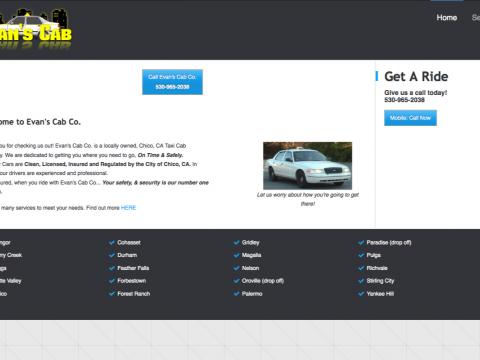 Taxi Cab Website